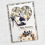 Paper Rose Wedding Blooms Basics 6x6 Paper 31746 congratulations