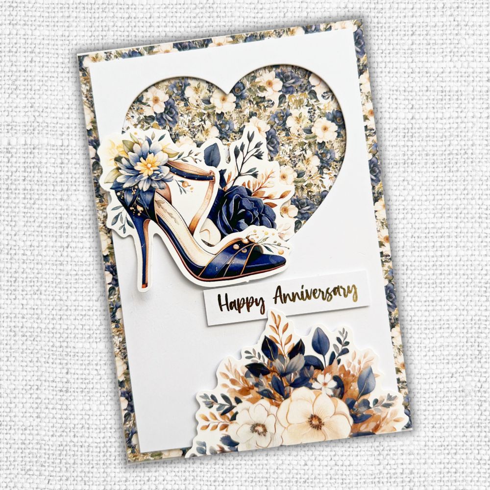 Paper Rose Wedding Blooms Basics 6x6 Paper 31746 congratulations
