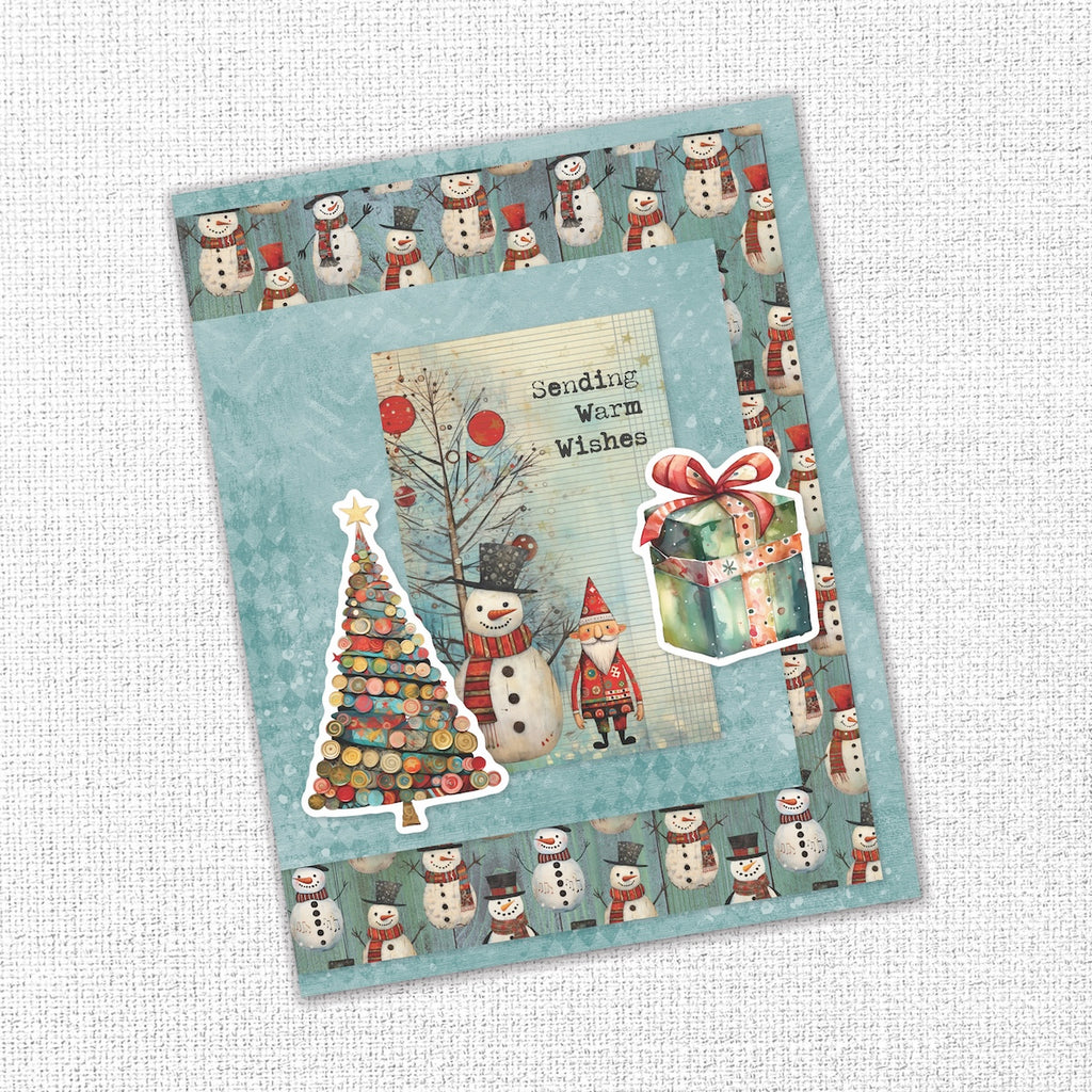 Paper Rose Merry And Bright Embossed Die Cuts 35665