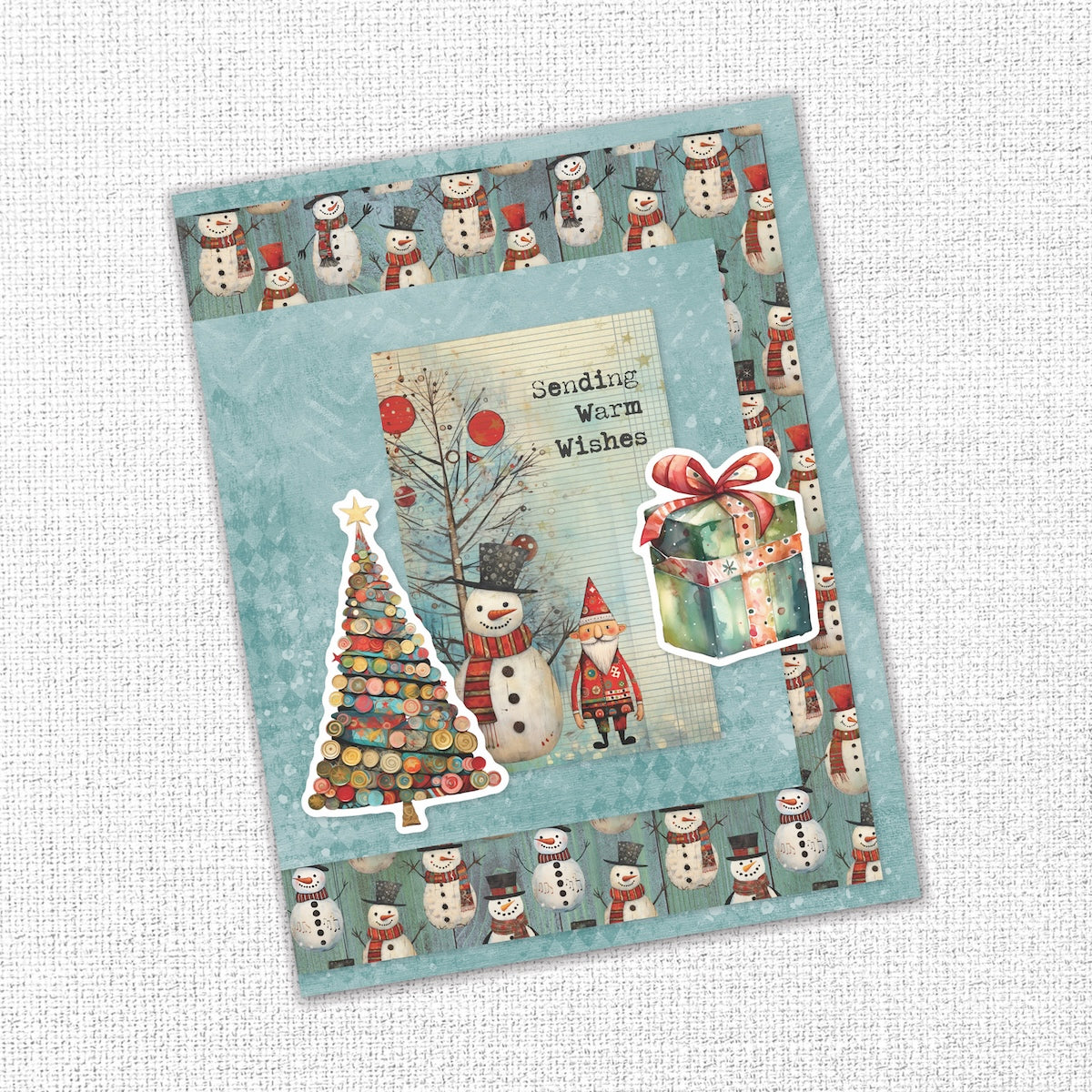 Paper Rose Merry And Bright Embossed Die Cuts 35665