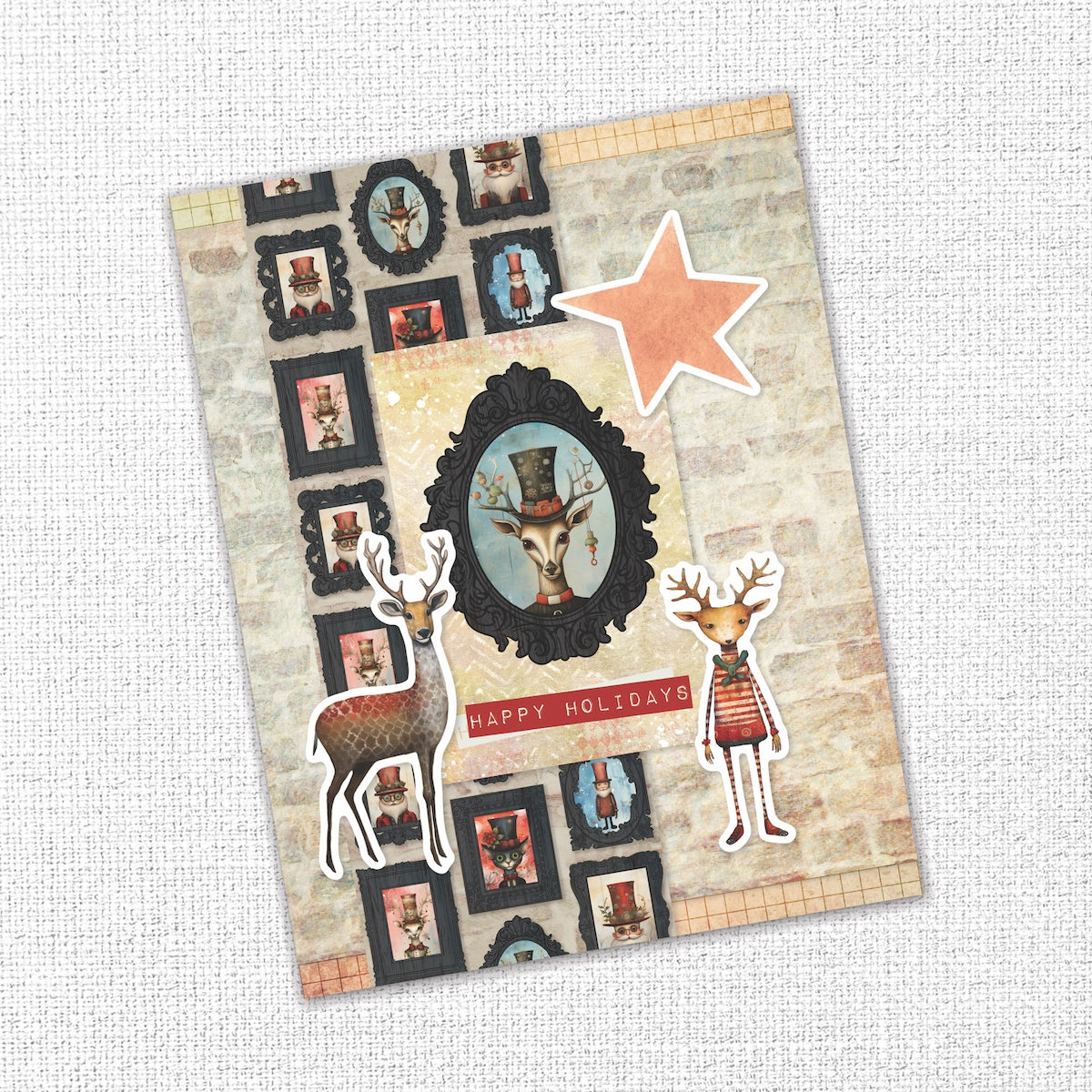 Paper Rose Merry And Bright Embossed Die Cuts 35665