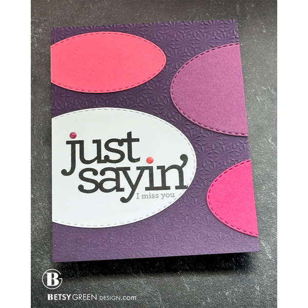 Simon Says Stamp Assorted Card Fronts Set 2 100lb acf1225 DieCember Miss You Card