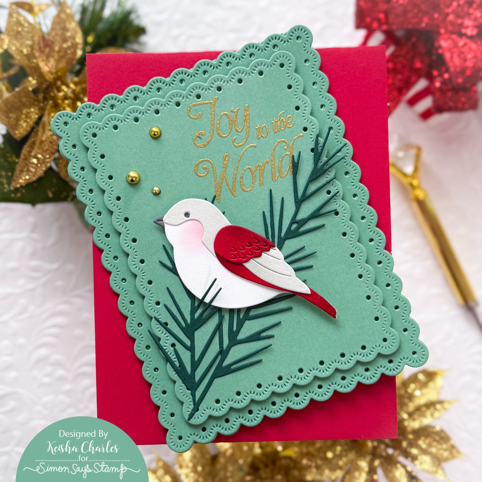 Simon Says Stamp Assorted Card Fronts Set 2 100lb acf1225 DieCember Christmas Card