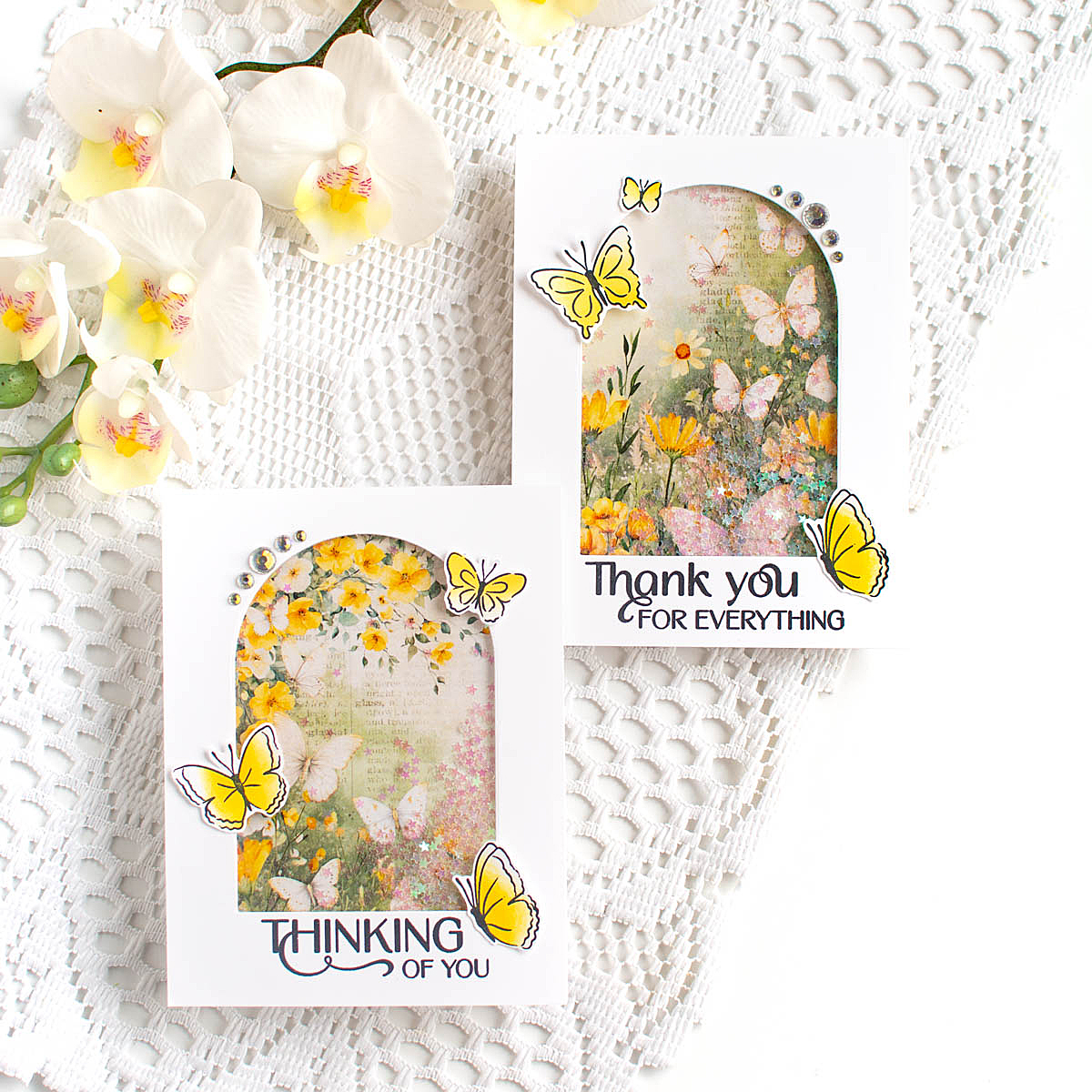 Simon Says Stamp Stencils Butterfly Blossoms 1084stc Floral Cards | color-code:ALT05