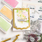PinkFresh Studio Handpicked Flowers Clear Stamp Set 152822 Kind Gesture Card | color-code:ALT02