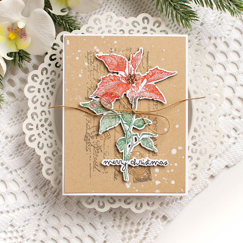 PREORDER Tim Holtz Cling Rubber Stamps Festive Collage cms459