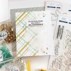 Pinkfresh Studio Diagonal Plaid Press Plates 245124 it's the little things that make a big difference card | color-code:ALT02