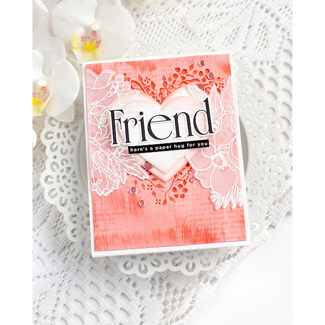 Simon Says Stamp Basic Hearts Wafer Dies 1541sd Heart to Heart Friend Card | color-code:ALT02