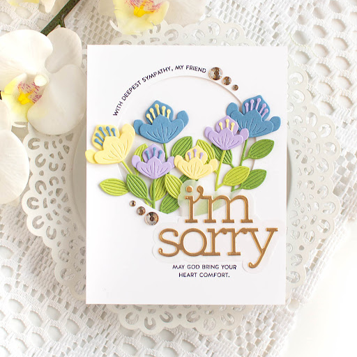 Simon Says Stamp Exotic Blooms Wafer Dies s949 To Love Sympathy Card | color-code:ALT14