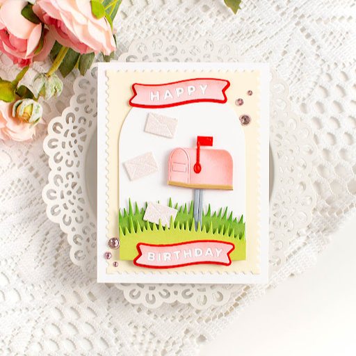 Simon Says Stamp Mail Call Wafer Dies s1050 STAMPtember Birthday Card | color-code:ALT05
