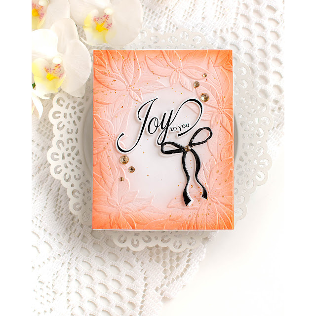 Simon Says Stamp Embossing Folder Beautiful Poinsettia Frame sf523 And Everything Nice Christmas Card | color-code:ALT05