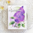 Simon Says Stamp Embossing Folder Pristine Lilac sf474 You Are My Favorite Congratulations Card | color-code:ALT07