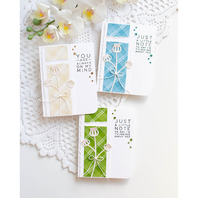 Simon Says Stamp Poppy Pods Wafer Dies 1314md Moments in Time Note Cards | color-code:ALT03