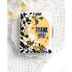 Simon Says Stamp Leafdance Flowers and Frame Wafer Dies s1129 Every Happiness Heather Hoffman Butter, Black and White Thank You Card | color-code:ALT13