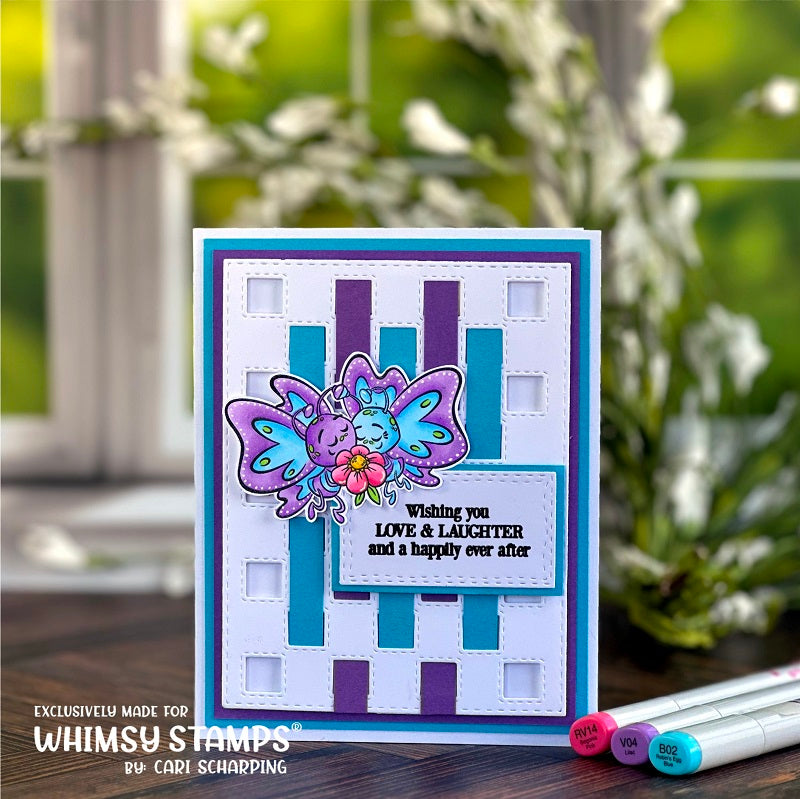 Whimsy Stamps Butterfly Wishes Clear Stamps khb216 love and laughter