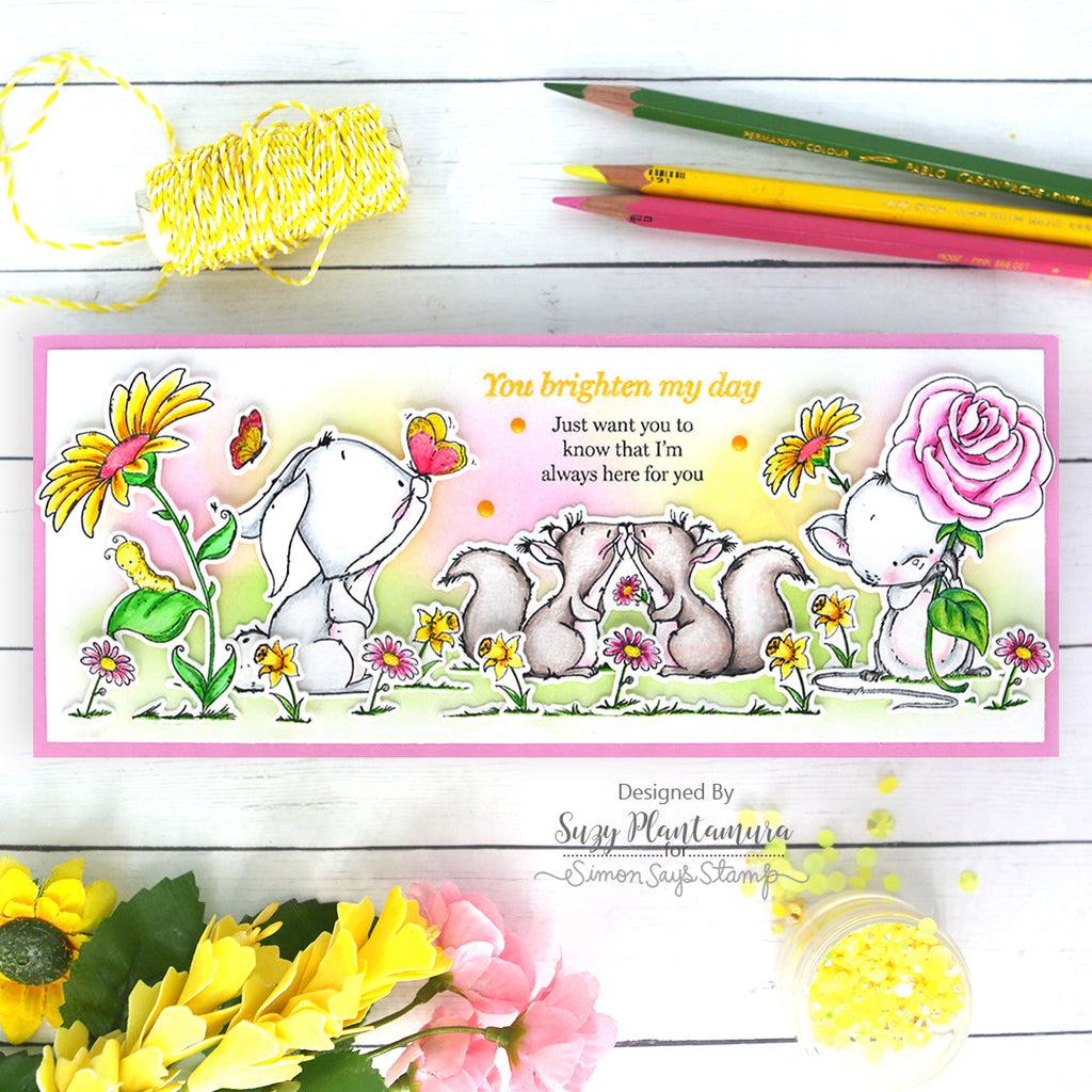Simon Says Stamp Caring Thoughts Wafer Dies sssd112805c Dear Friend Here For You Card | color-code:ALT05