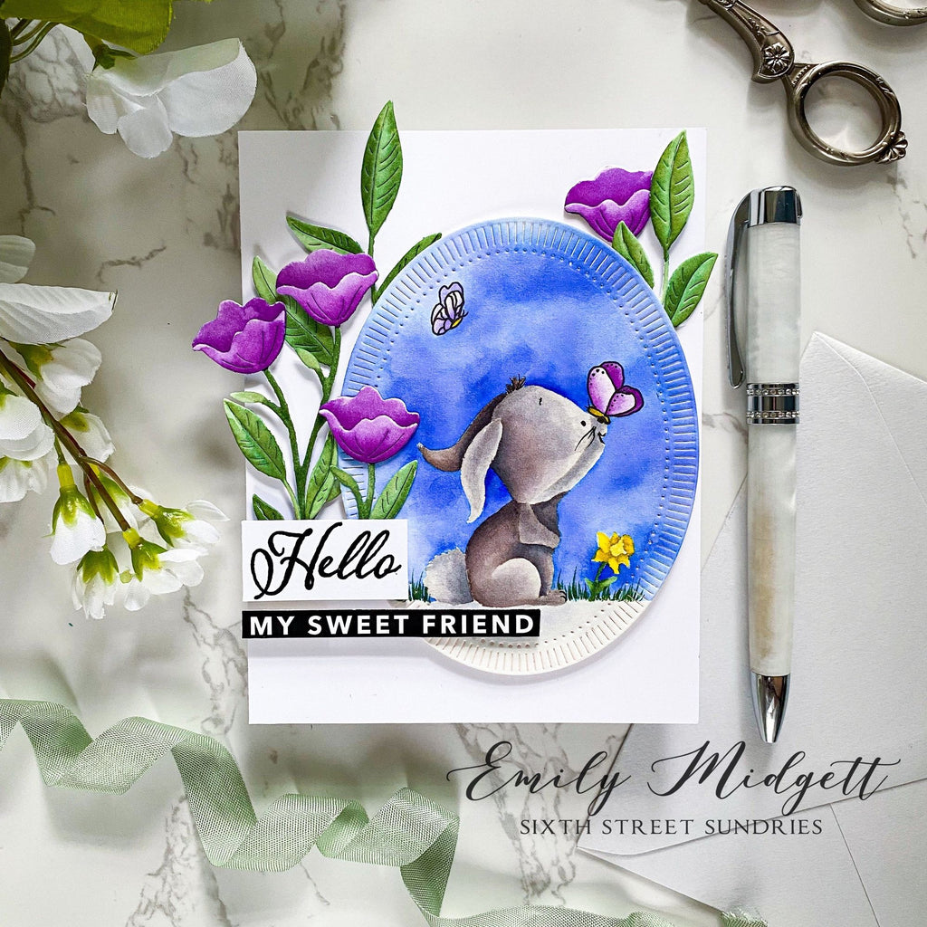 Simon Says Clear Stamps Caring Thoughts sss202686c Dear Friend Hello Card | color-code:ALT03