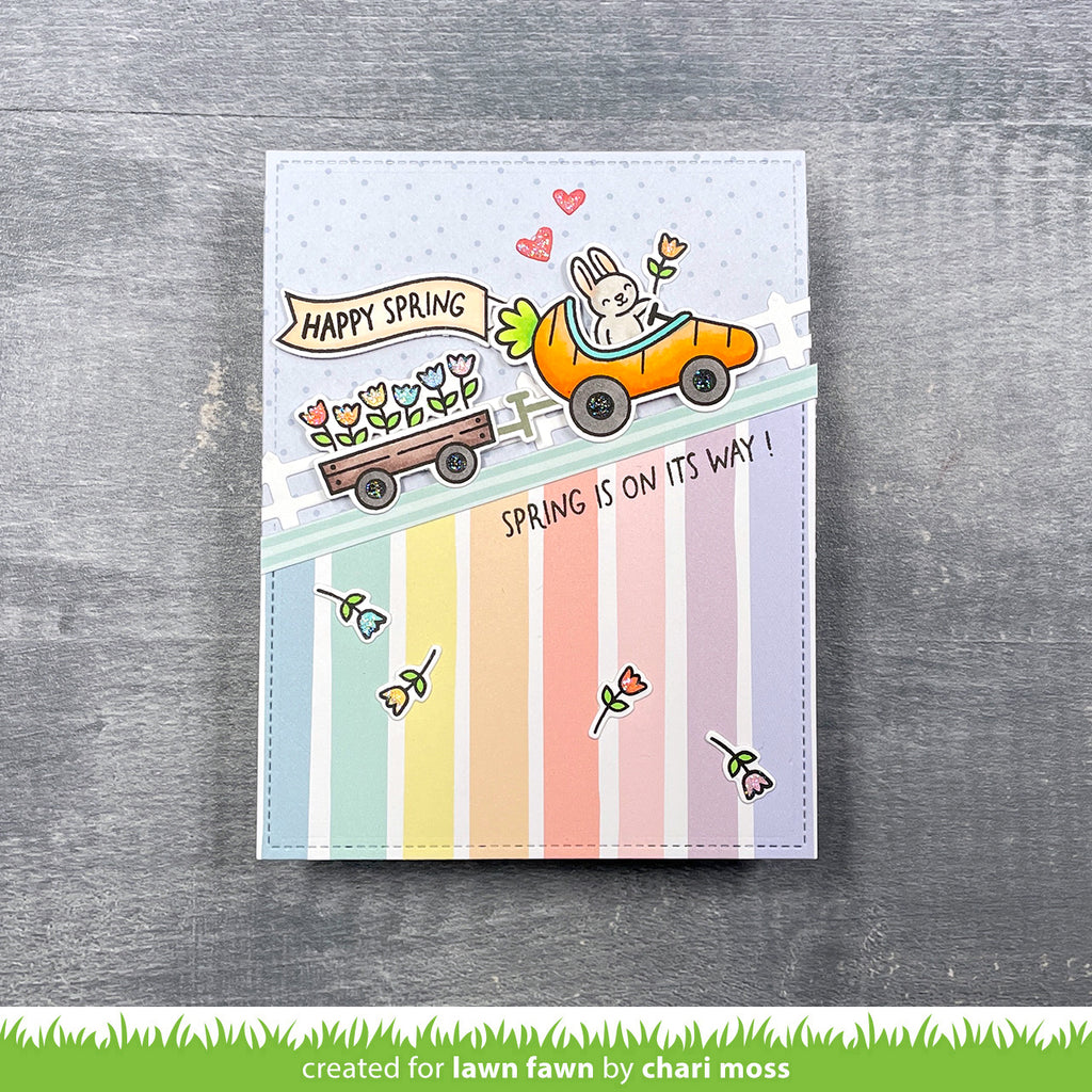 Lawn Fawn Rainbow Ever After 6x6 Inch Paper Pad lf3330 Happy Spring