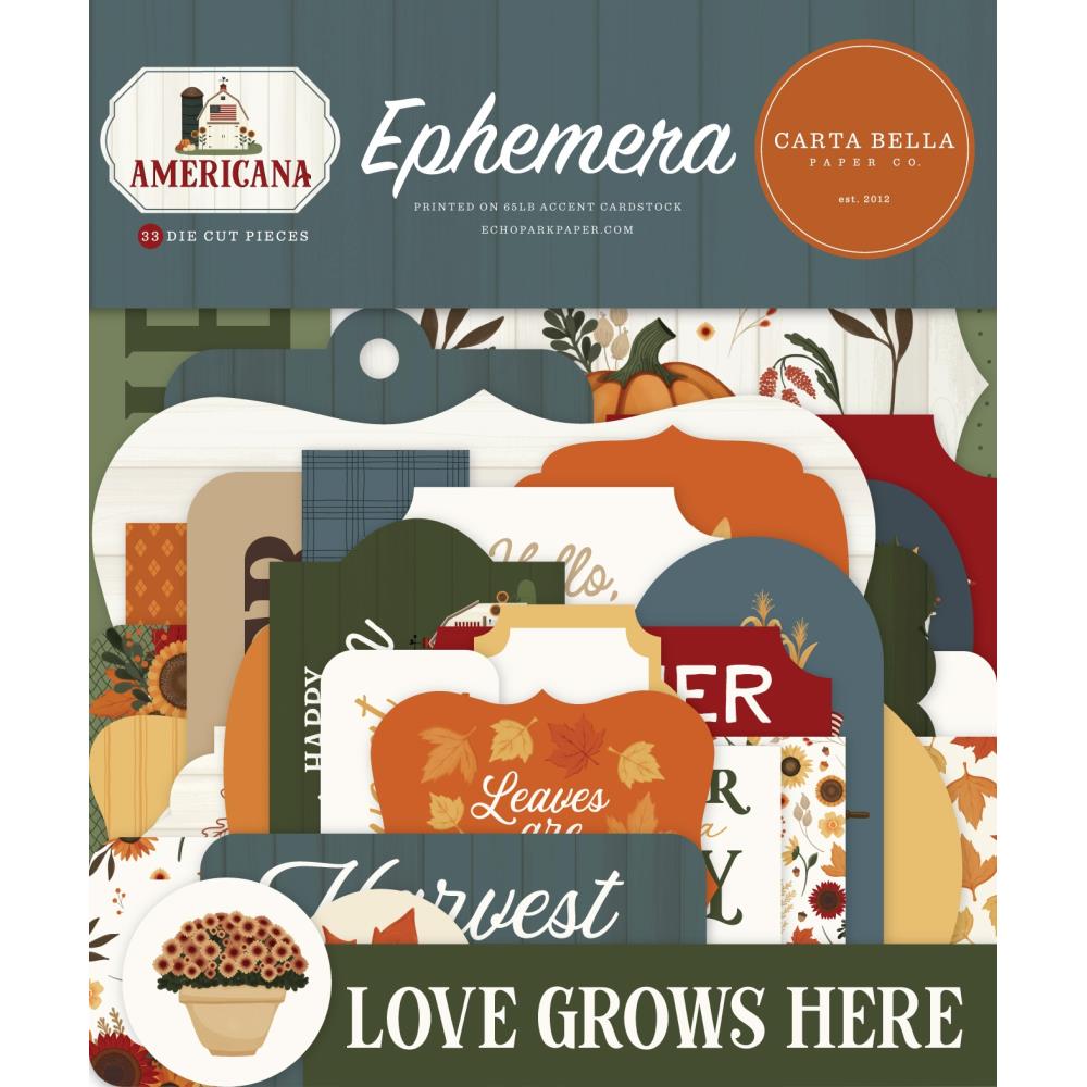 Carta Bella Americana Ephemera cba454024