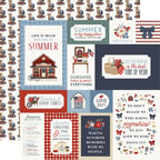 Carta Bella Americana Summer 12 x 12 Collection Kit cbas493016 Good Times Sentiments