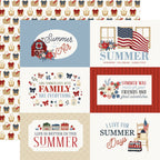 Carta Bella Americana Summer 12 x 12 Collection Kit cbas493016 Sunshine Ice Cream Family Fun Sentiments