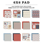 Carta Bella Americana Summer 6 x 6 Paper Pad cbas493023 Product Images