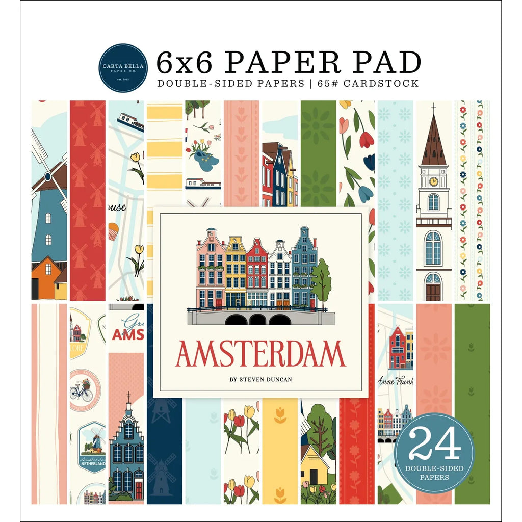 Carta Bella Amsterdam 6 x 6 Paper Pad cbad544023