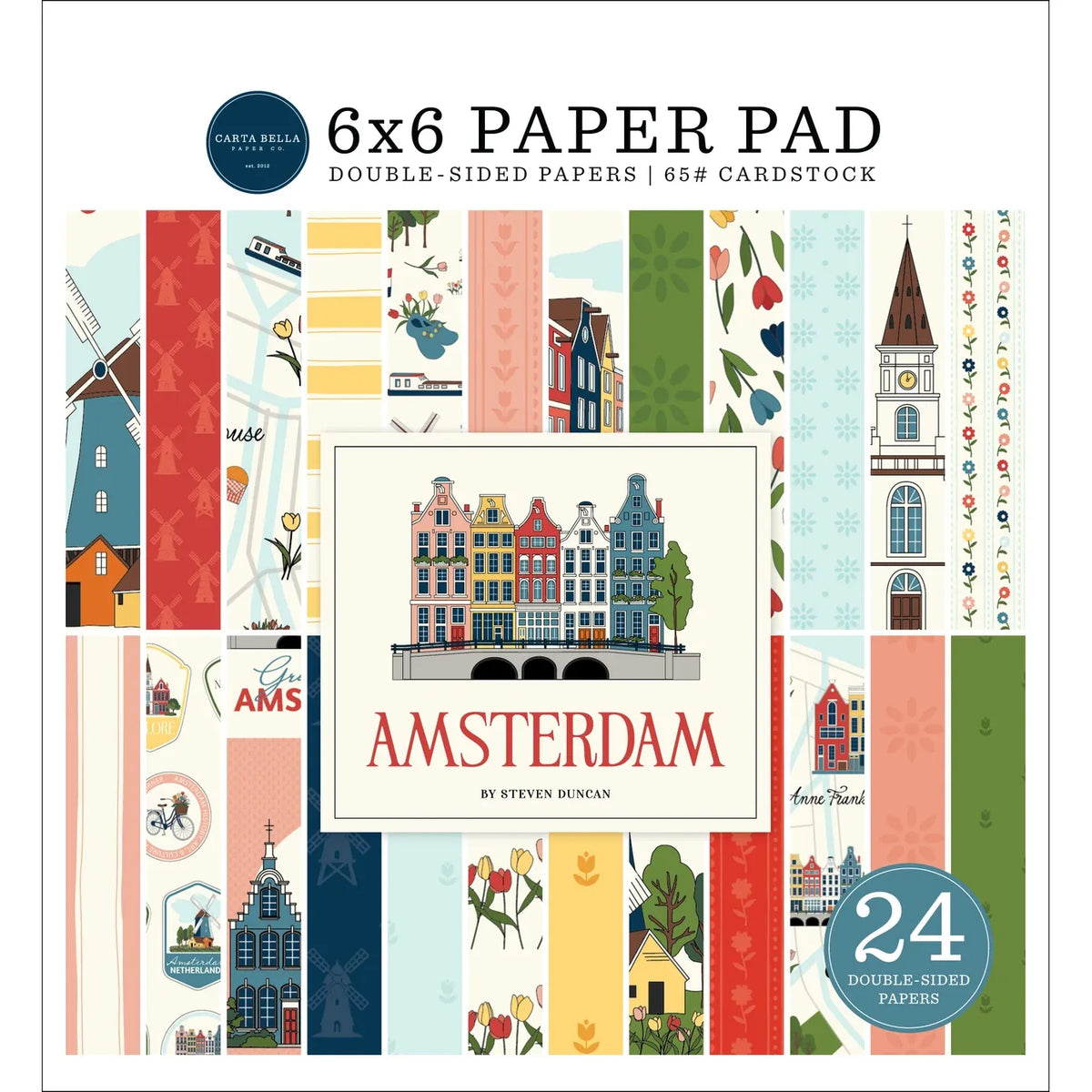 Carta Bella Amsterdam 6 x 6 Paper Pad cbad544023