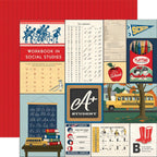 Carta Bella Back To School 12 x 12 Mega Bundle cbbts401050 Multi Journaling Cards