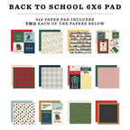 Carta Bella Back To School 6 x 6 Paper Pad cbbts401023 Detailed Image