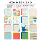 Carta Bella Beach Town 6 x 6 Mega Paper Pad cbbt427031 Alternate View