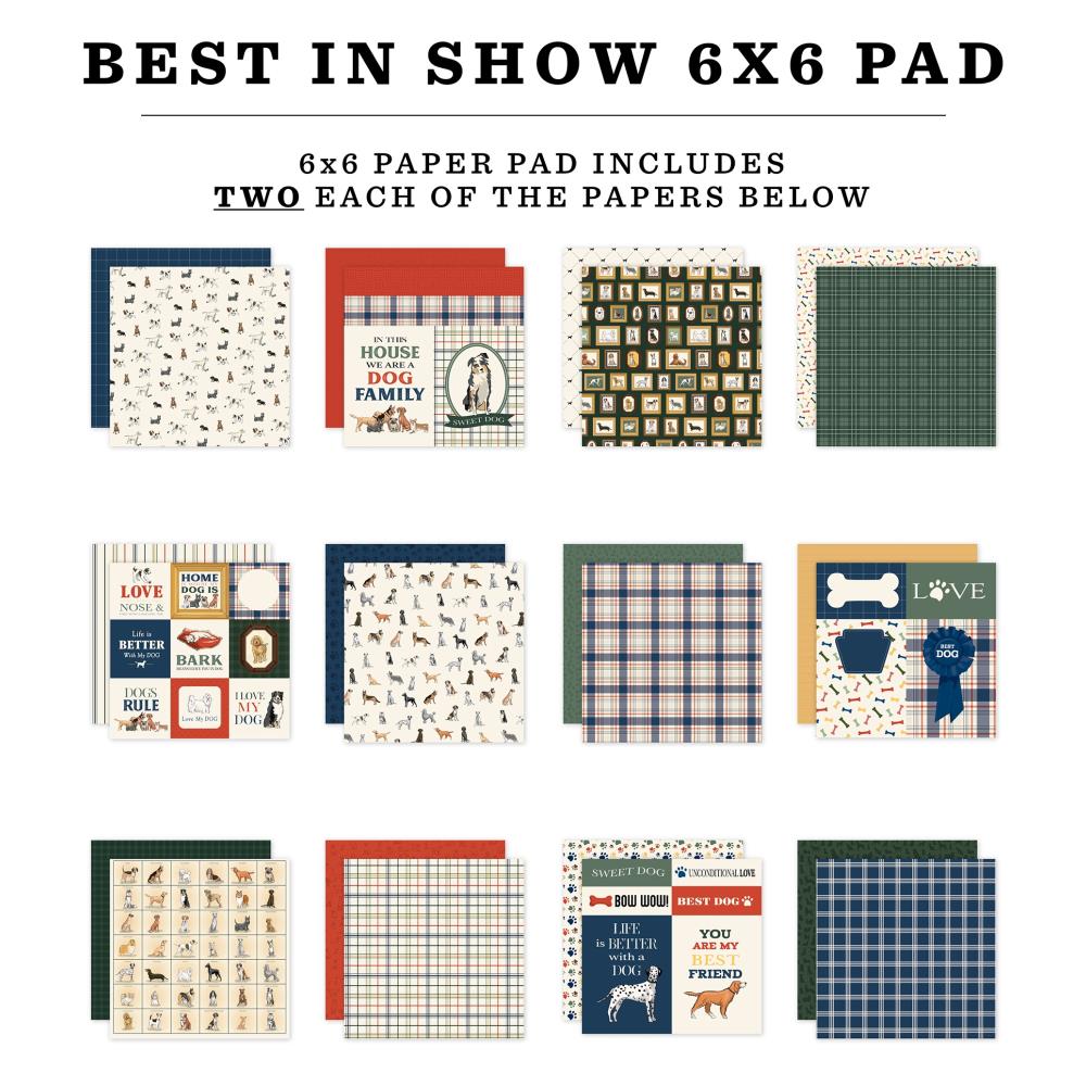 Carta Bella Best In Show 6 x 6 Paper Pad cbbis402023 Detailed Image