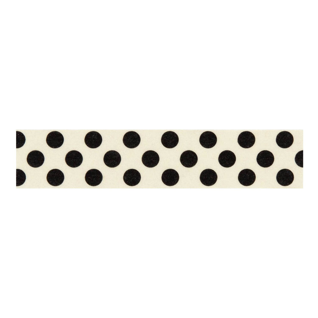 Carta Bella Big Black Polka Dot Washi Tape cbfg490037 Product Image