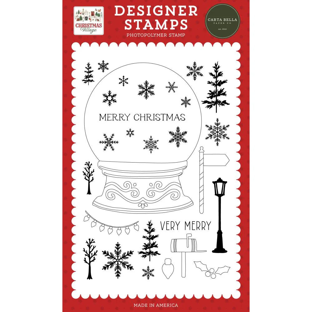 Carta Bella Build A Snowglobe Clear Stamps And Dies Bundle cbcv458046