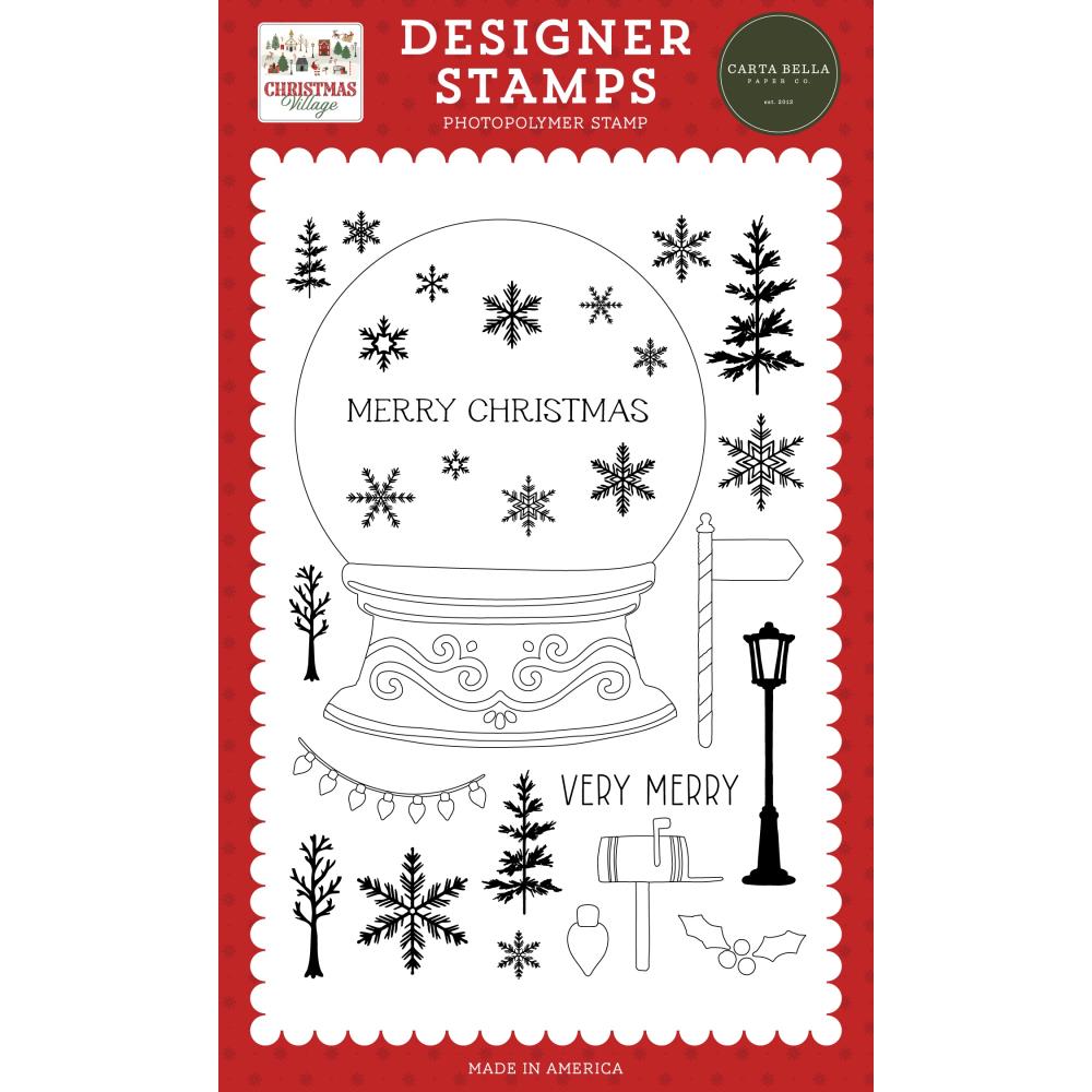 Carta Bella Build A Snowglobe Clear Stamps cbcv458046