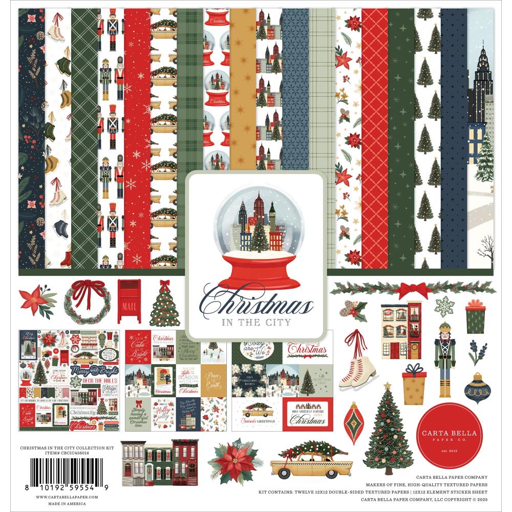 Carta Bella Christmas In The City 12 x 12 Collection Kit cbcic456016