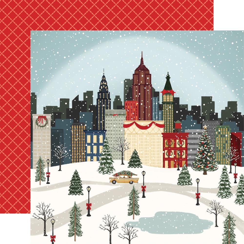 Carta Bella Christmas In The City 12 x 12 Collection Kit cbcic456016 Christmas City Scene