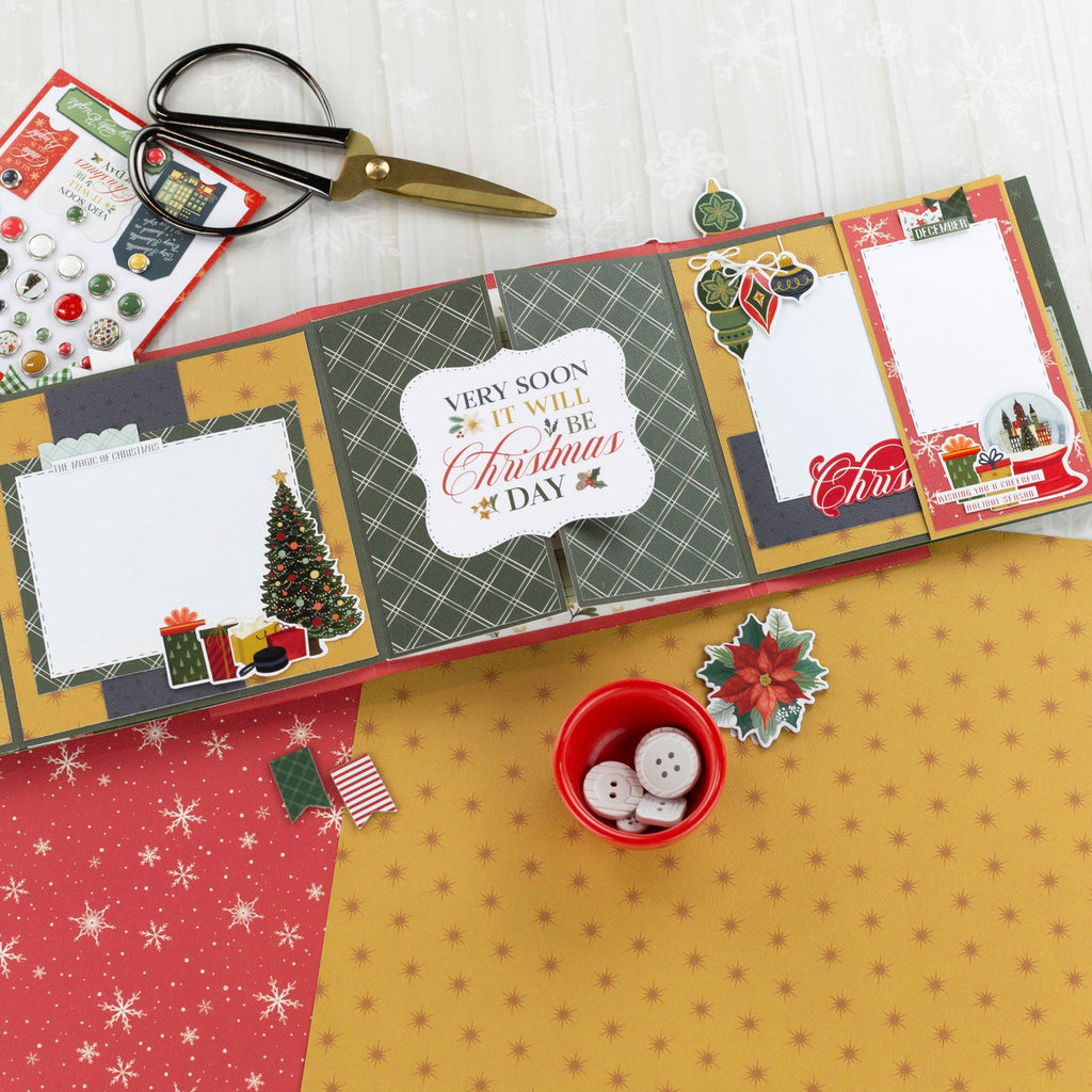 Carta Bella Christmas In The City 12 x 12 Collection Kit cbcic456016 Holiday Folding Booklet