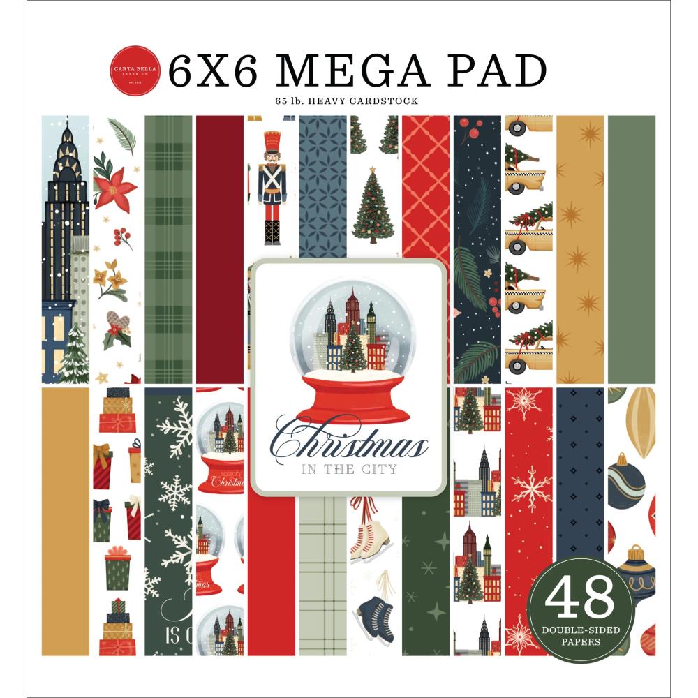 Carta Bella Christmas In The City 6 x 6 Mega Paper Pad cbcic456031
