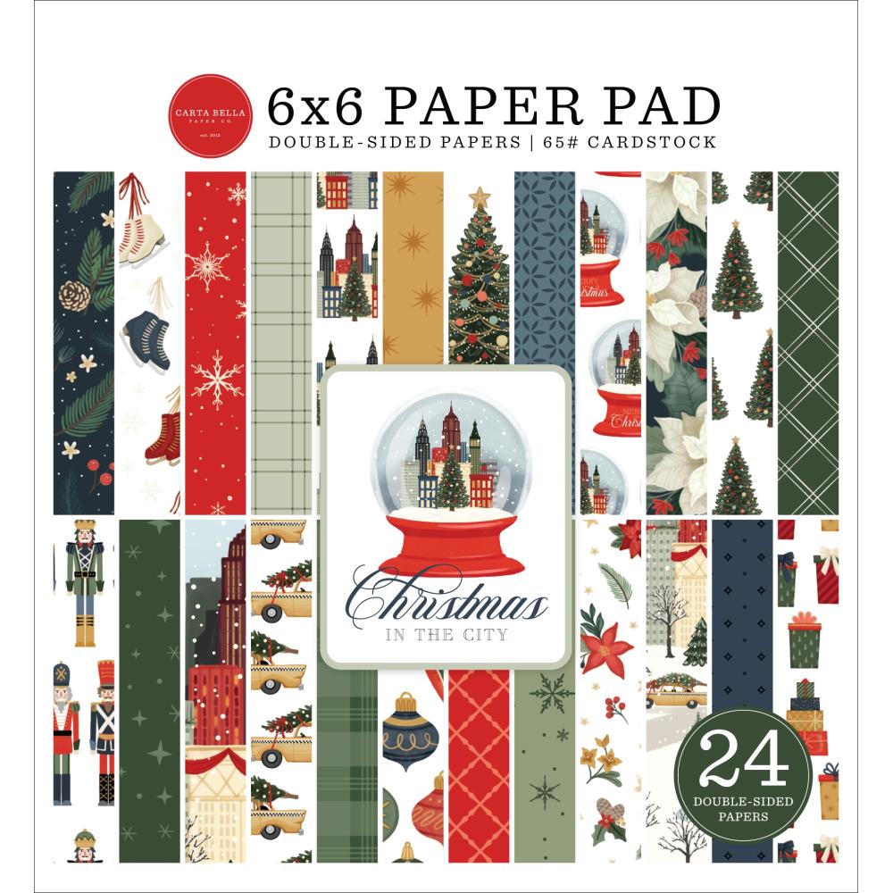 Carta Bella Christmas In The City 6 x 6 Paper Pad cbcic456023