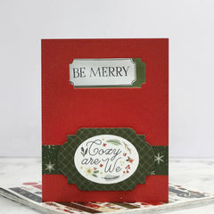 Carta Bella Christmas In The City 6 x 6 Paper Pad cbcic456023 Cozy Are We Card