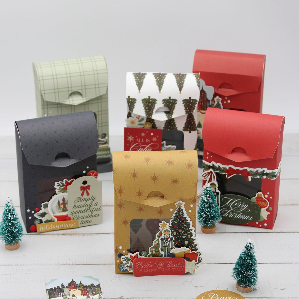 Carta Bella Christmas In The City Ephemera cbcic456024 Holiday Gift Boxes