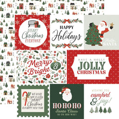 Carta Bella Christmas Village 12 x 12 Mega Bundle cbcv458050 Ho Ho Ho Journaling Cards