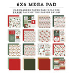 Carta Bella Christmas Village 6 x 6 Mega Paper Pad cbcv458031 Detailed View