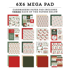 Carta Bella Christmas Village 6 x 6 Mega Paper Pad cbcv458031 Detailed View