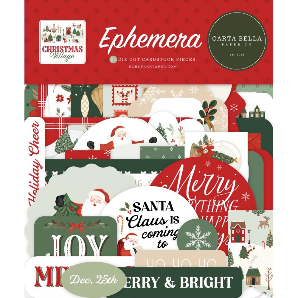 Carta Bella Christmas Village Ephemera cbcv458024