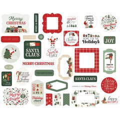 Carta Bella Christmas Village Ephemera cbcv458024 Holiday Sentiments