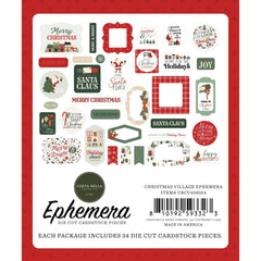 Carta Bella Christmas Village Ephemera cbcv458024 Packaging View