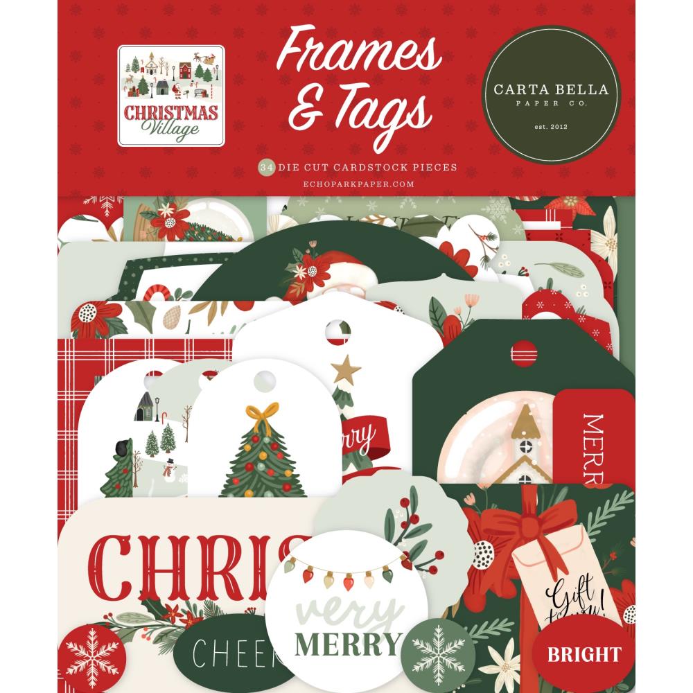 Carta Bella Christmas Village Frames And Tags cbcv458025