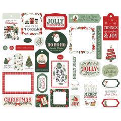 Carta Bella Christmas Village Frames And Tags cbcv458025 Holiday Sentiments